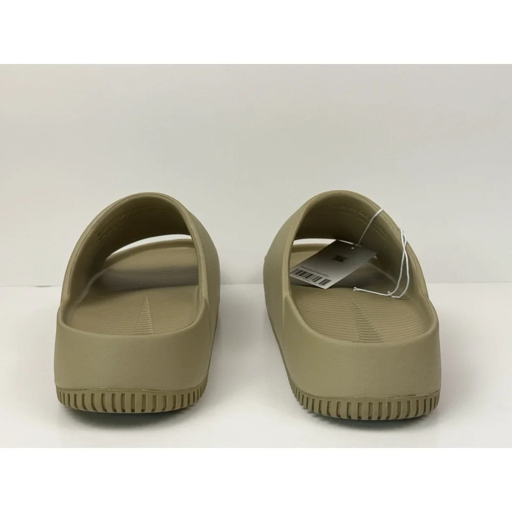 Nike Calm Slide Mens 13 Khaki Tan Slip On Sandals FD4116-201‎
